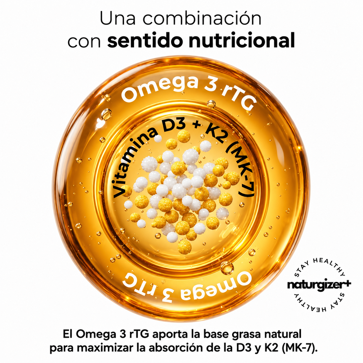 Omega-3 Form rTG + Vitamina D3 K2 (MK-7)