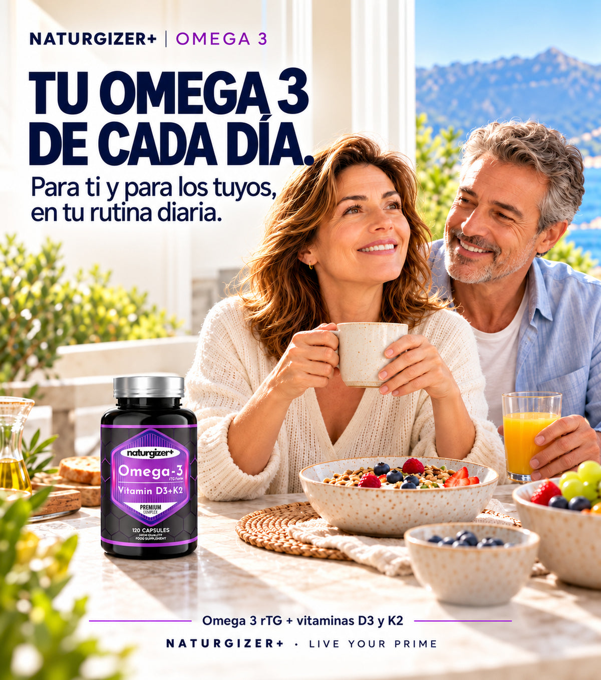 Omega-3 Naturgizer+ en una rutina diaria