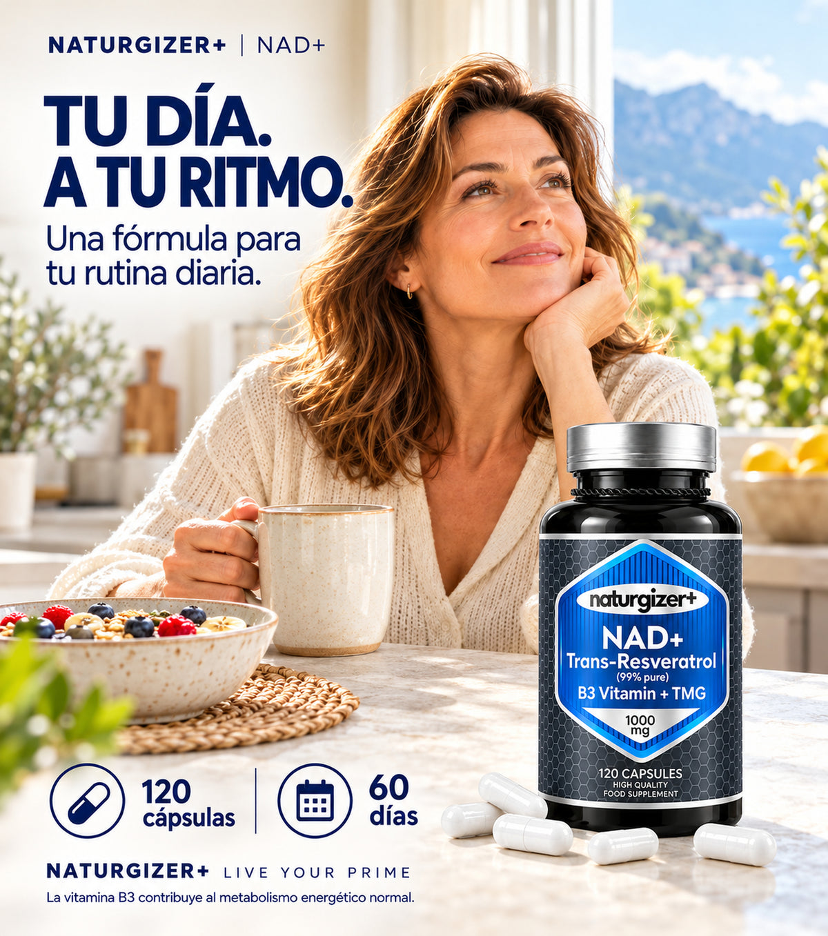 NAD+ Naturgizer+ en una rutina diaria