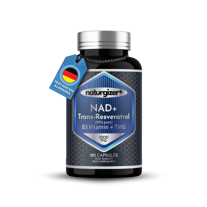 NAD+ Liposomal, Trans-Resveratrol, Vitamina B3 y TMG